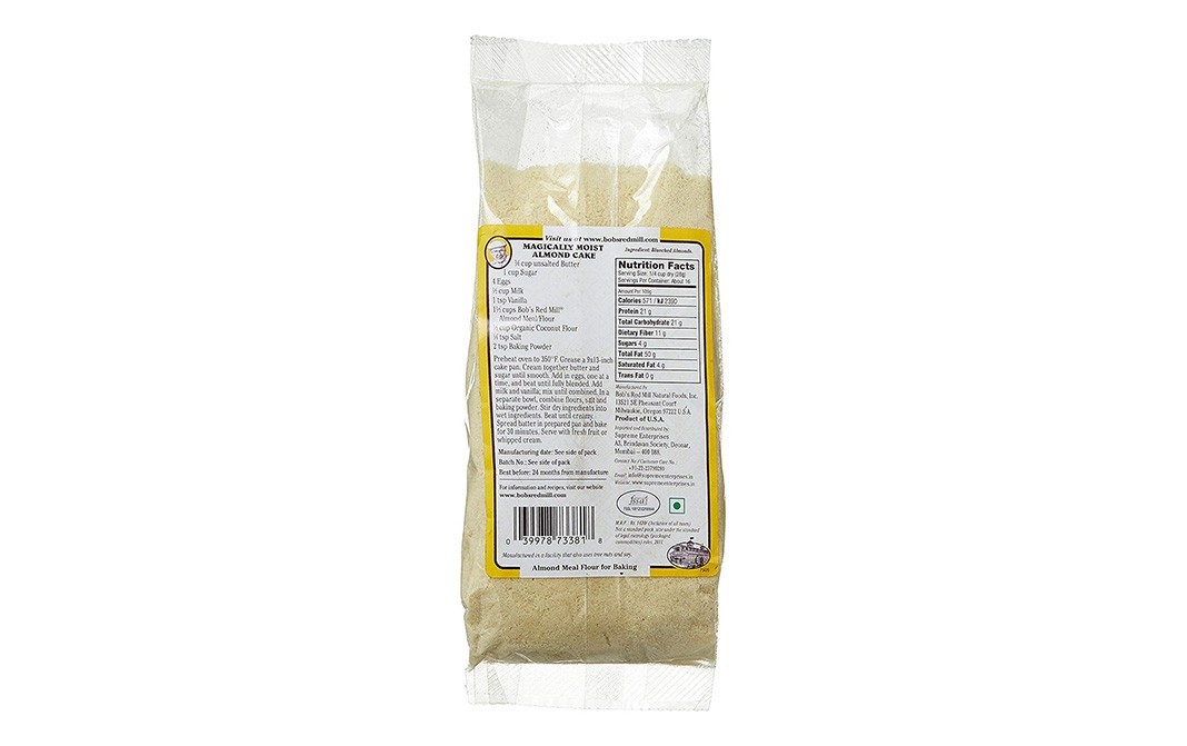 Bob's Red Mill Finely Ground Almond Meal/Flour    Pack  453 grams